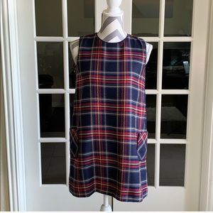 Brooks Brothers Fleece Plaid Sheath Dress